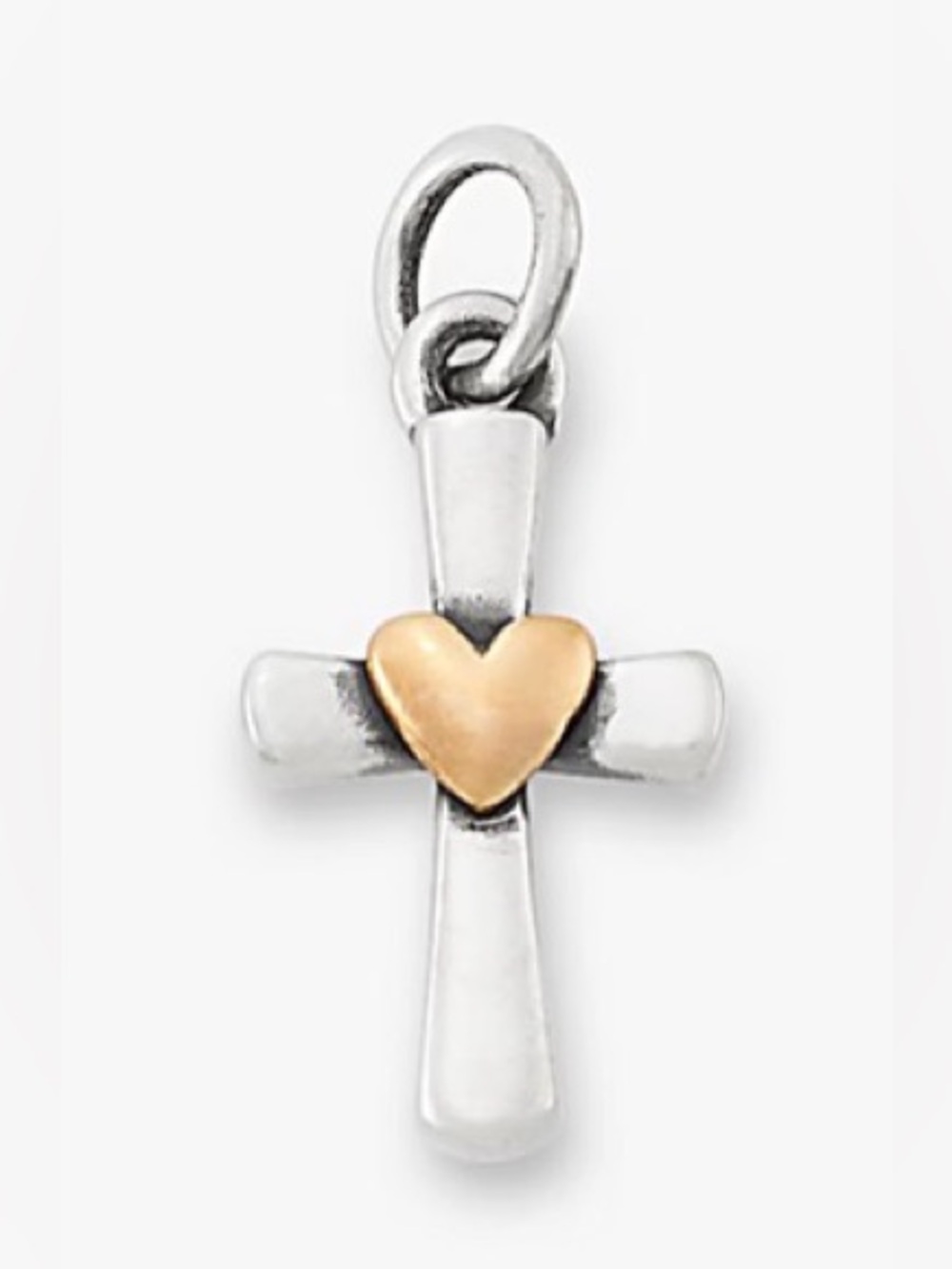 James Avery Cross Charm w/Heart